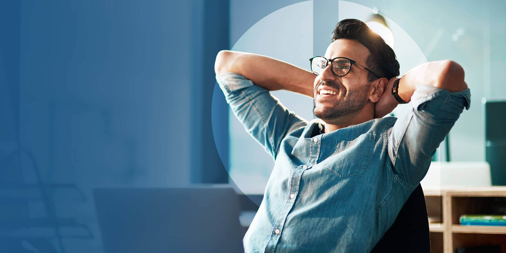 Satisfied business man